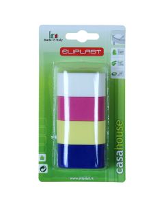 Napkin-ring x4 pcs, Size: 45x22 mm, Color: Assorted, Material: Plastic
