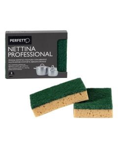 Sfungjer enësh ,"Perfetto", sintetik, 2 copë, 1 pako