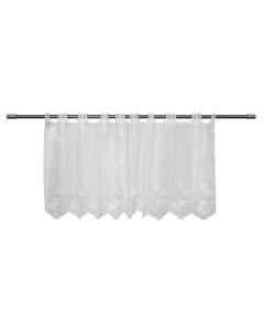 Curtain, polyester, white, 145x60 cm
