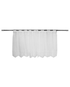 Curtain, polyester, white, 145x60 cm
