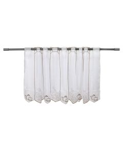 Curtain, polyester, beige-brown, 145x60 cm