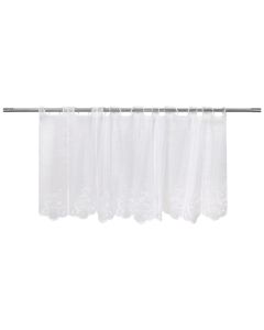 Curtain, polyester, white, 145x60 cm
