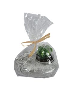 Qiri dekorues, parafinë, jeshile, dia 5.6xH9 cm