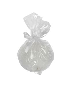 Qiri, parafinë, bardhë, Dia 7xH10 cm