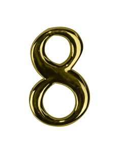 Door Number, 8, zinc alloy, gold