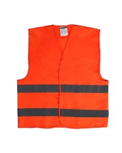 Reflective profesional vest, polyester, orange, XL