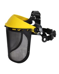 Face protector mesh visor, plastic