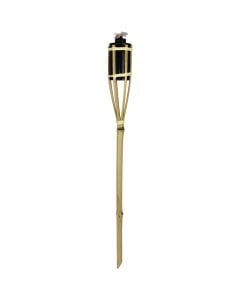Pishtar bambuje me depozite metalike,Permasa: 60cm, Ngjyra: Natyrale, Materiali: Bambu+Metal