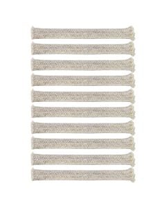 Fitila per pishtaret e bambuse paketimi 10cope, Permasa: 12cm, Ngjyra: Bardhe, Materiali: Pambuk