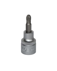 Kokë kriketi yllëz, e shkurtër, FORCE, krom- vanadium, 3/8", PZ.3