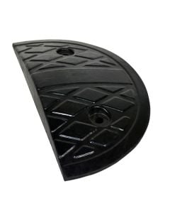 Speed humps end parts, rubber, black, 35x15 cm