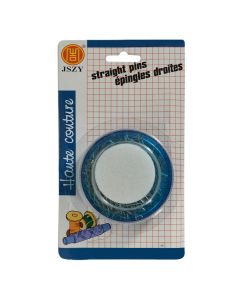 Straight pins, plastic-Iron, silver, 1 pack