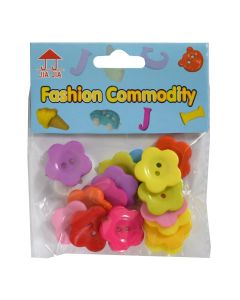 Buttons, plastic, 2.3 cm, mix, 1 pako