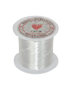 Elastic line, Nylon, 10 mt, white-black, 1 piece
