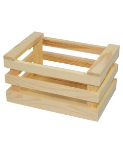 Fruit box fir, Size: 17x12x8 cm, Color: Natural, Material: Wood