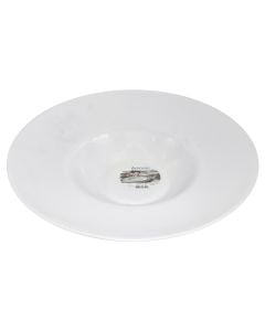 Intensity paste plate, Size: 29 cm Color: White, Material: Porcelain
