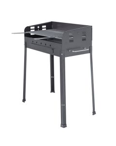 Barbekju me qymyr, "StellaEco", metal, gri, 40x50xh90 cm, 1 cope