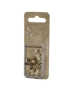 Metal clip with hook, Size: 3cm, Color: Antique Bronze, Material: Metallic