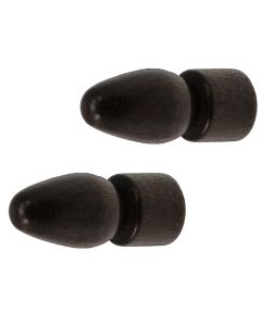Knobs for wooden rod, Size: Dia.11mm, Color: Walnut, Material: Wooden