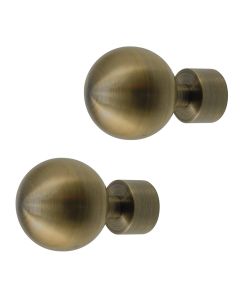 Finale për shufer perde SFERA, Përmasa: Dia.20mm, Ngjyra: Bronzi, Materiali: Metalik