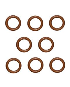 Unazë për shufer perde, Përmasa: Dia.32x48mm, Ngjyra: Teak, Materiali: Dru