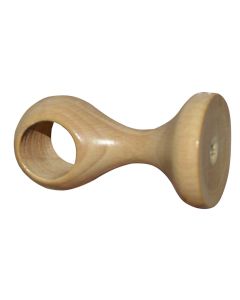 Suport tavani për shufer perde, Përmasa: Dia.23mm, Ngjyra: Natyrale, Materiali: Dru