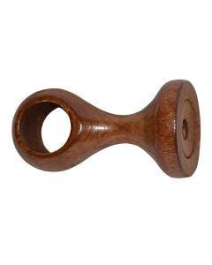 Suport tavani për shufer perde, Përmasa: Dia.23mm, Ngjyra: Teak, Materiali: Dru