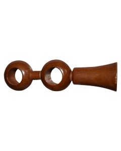 Suport dysh për shufer perde, Përmasa: Dia.23mm, Ngjyra: Teak, Materiali: Dru
