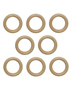 Rings for wooden curtain rod, Size:Dia.38x56mm, Color: Natural, Material: Wooden