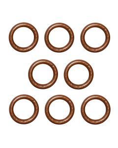 Unazë për shufer perde, Përmasa: Dia.38x56mm, Ngjyra: Teak, Materiali: Dru
