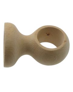 Celing suport for wooden rod, Size: Dia.28mm, Color: Natural, Material: Wood
