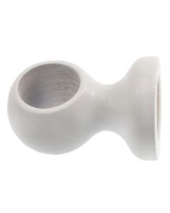Suport tavani për shufer perde, Përmasa: Dia.28mm, Ngjyra: Bardhë, Materiali: Dru
