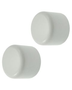 Knobs for wooden rod, Size: Dia.35mm, Color: White, Material: Wooden
