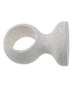 Celing suport for wooden rod SHABBY, Size: Dia.28mm, Color: White, Material: Wood