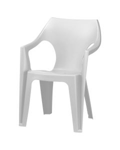 Karrige DANTE, Permasa: 43x41xH79cm, Ngjyra: Bardhe, Materiali: Plastik