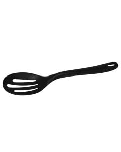 Slotted spoon, Size: 35 cm, Color: Black, Material: Nylon