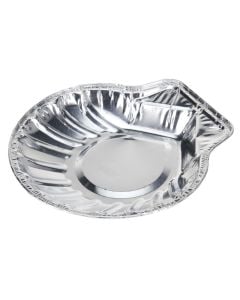 Vaskete alumini (10pc), Permasa: 12.5x12x2cm, Ngjyra: Gri, Materiali: Alumin