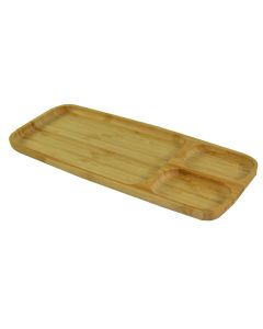 Plate bamboo, Size: 39x16x2cm, Color: Natural,Material: Bamboo