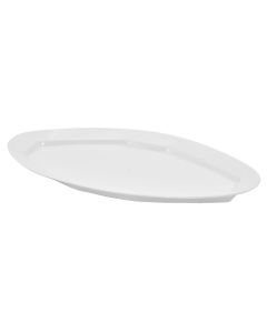 Oval plate NAPOLI, 42x22cm, White, Porcelain