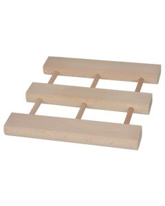 Pot holder, Size: 20x20x2 cm, Color: Natural, Material: Wood