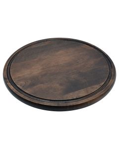 Cutting board pizza,Dia 33x2 cm, Brown, Wood