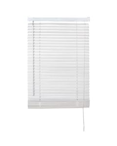 Wood blind, white, 68x162 cm