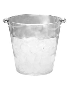 Bucket bottle, polycarbonate, transparent, dia 15x15 cm