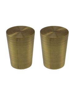 Knob for curtain rod, Meteo, metallic, bronze, dia 16 mm