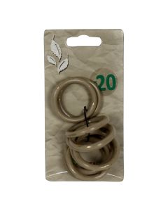 Unaze per shufer perde, plastik, gri-floriri, dia 30 mm
