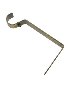 Suport per shufer perde, metalik, gri-floriri, dia 20 mm
