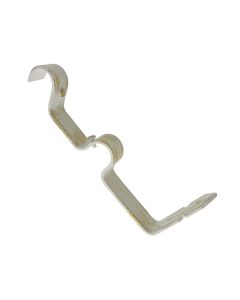 Suport dopio per shufer perde, metalik, e bardhe, dia 20 mm