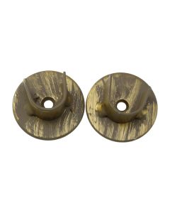 Suport per shufer perde, metalik, gri-floriri, dia 20 mm