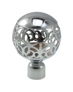 Knobs for curtain robs, Pomolo, metallic, chrome, dia 20 mm