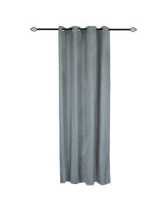 Perde ARAR me unaza, 60% poliestër - 40% akrilik, gri, 150x260 cm